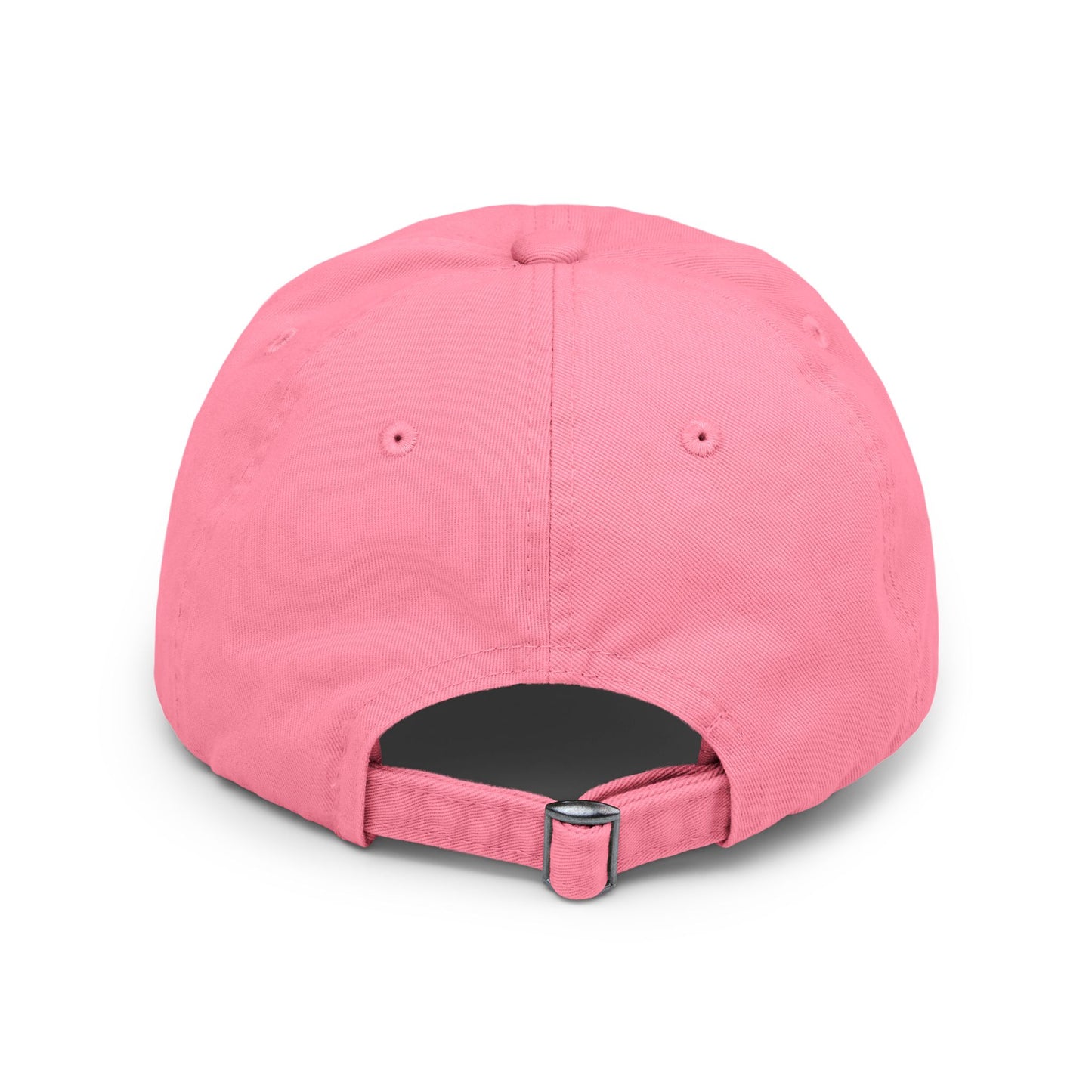Folklore Fields Distressed Cap – Vintage Compass & Strawberry Design, Unisex Boho Dad Hat