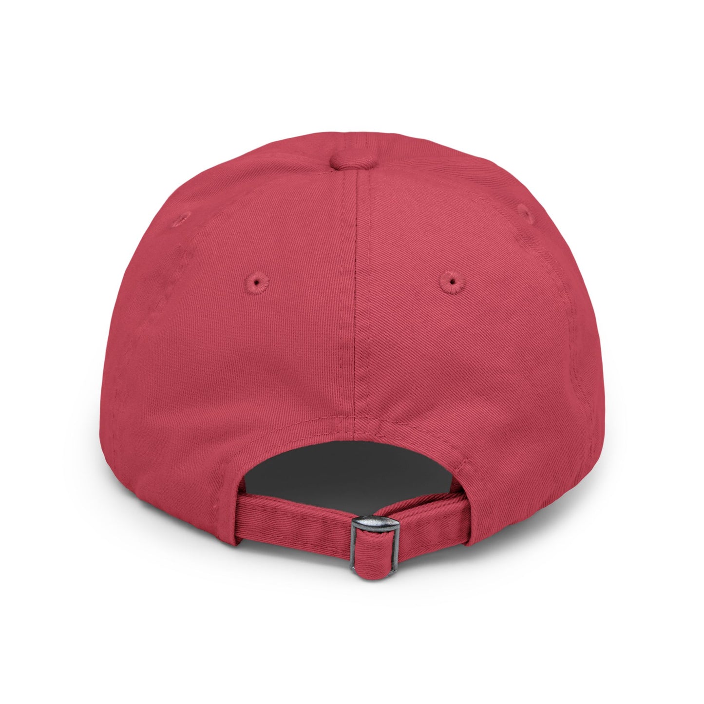 Folklore Fields Distressed Cap – Vintage Compass & Strawberry Design, Unisex Boho Dad Hat