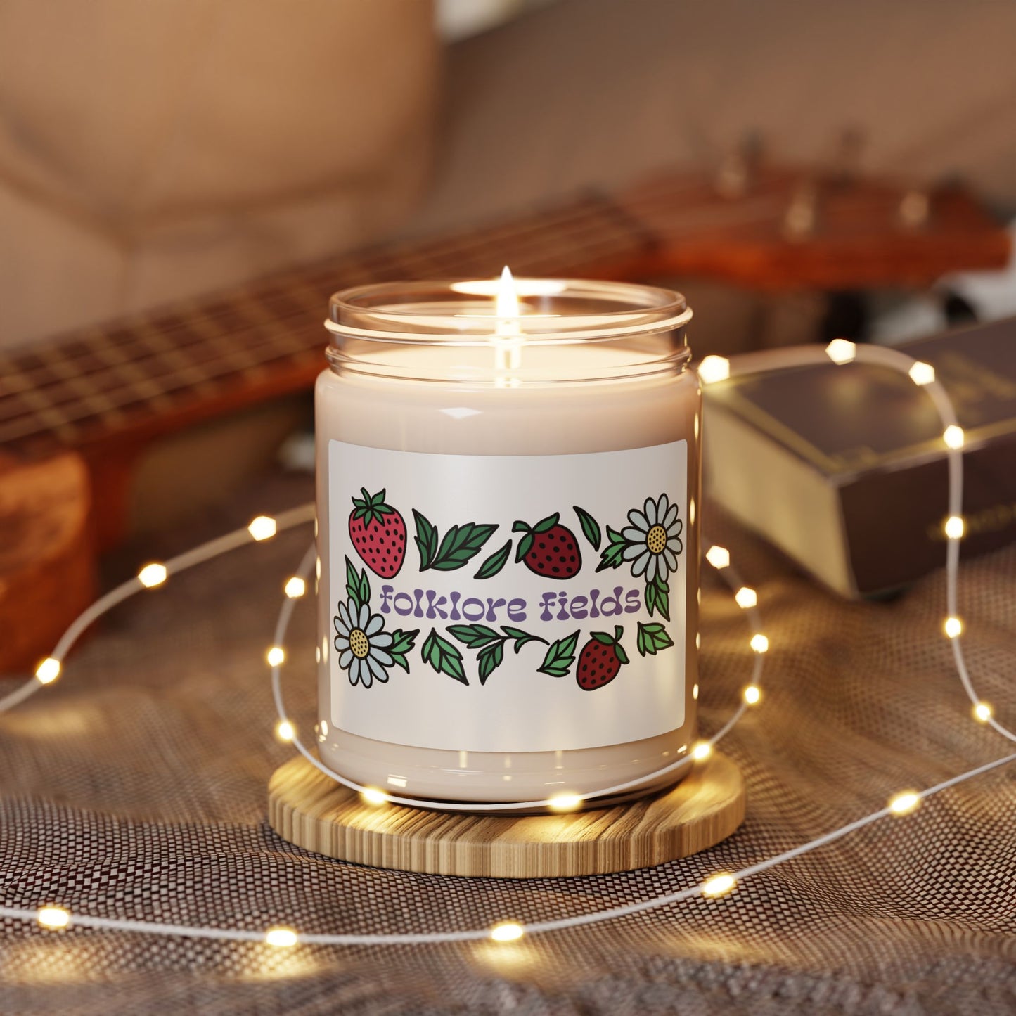 Folklore Fields Scented Soy Candle – Natural Aromatherapy Gift for Her, Cozy Home Decor, Relaxation Inspired by Taylor Swift