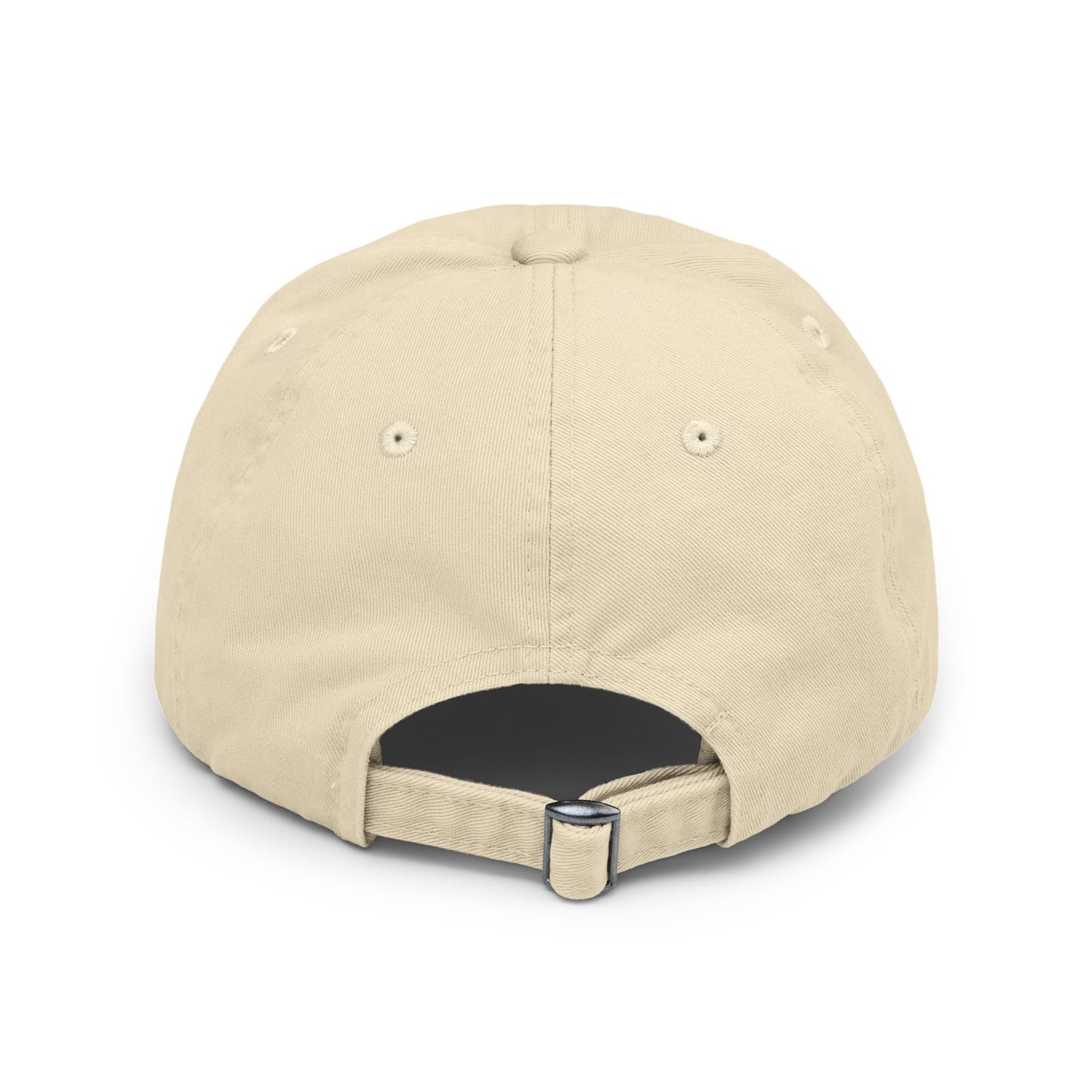 Folklore Fields Distressed Cap – Vintage Compass & Strawberry Design, Unisex Boho Dad Hat