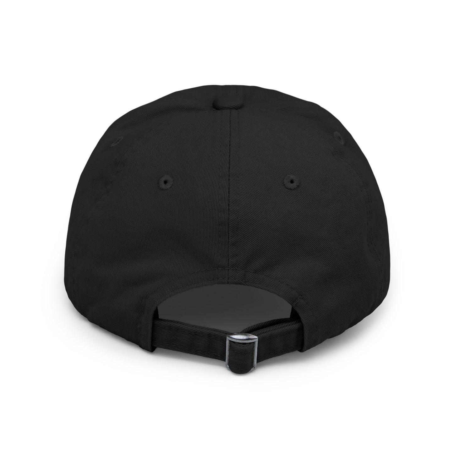 Folklore Fields Distressed Cap – Vintage Compass & Strawberry Design, Unisex Boho Dad Hat