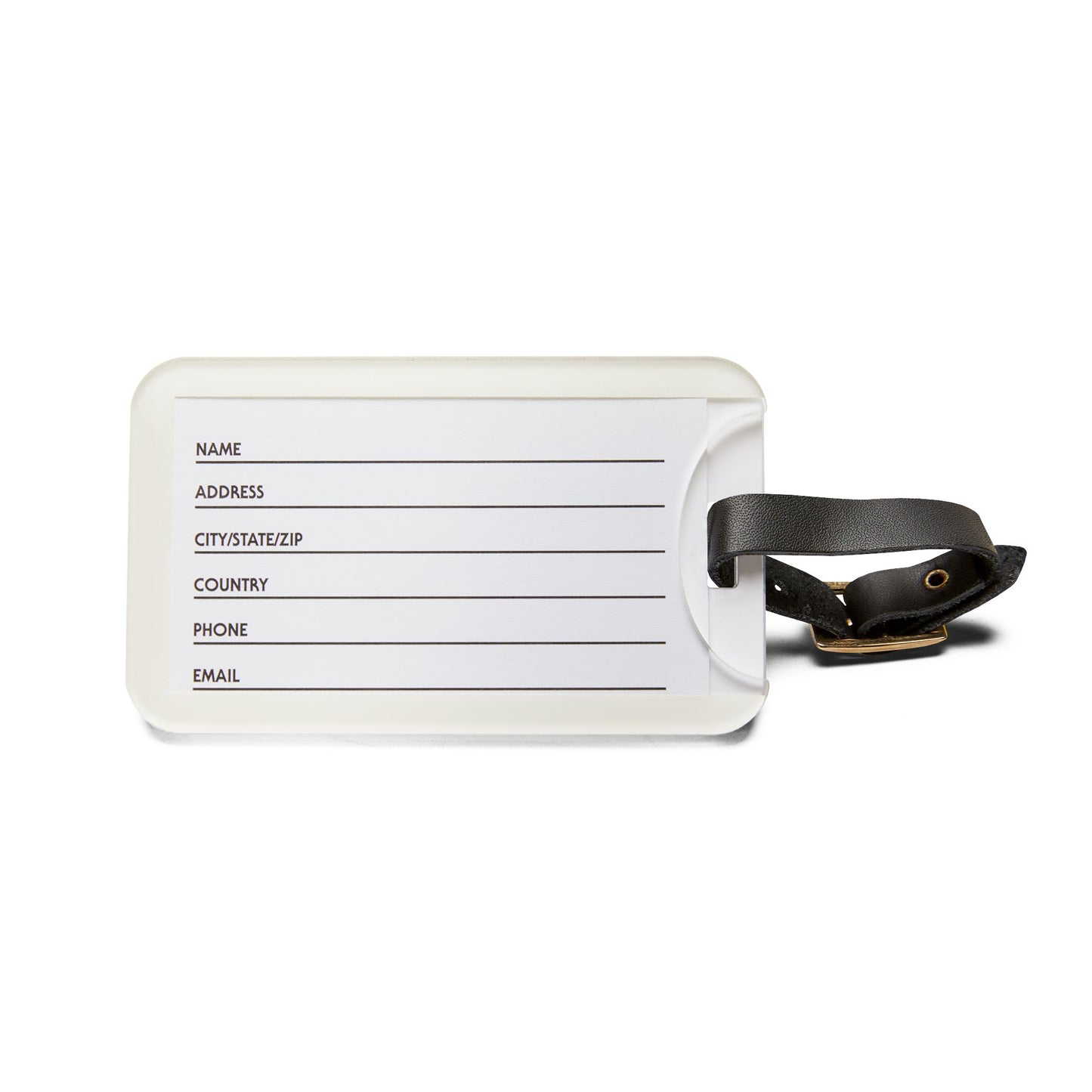 Folklore Fields Luggage Tag – Compass & Floral Design, Durable Acrylic Travel Accessory