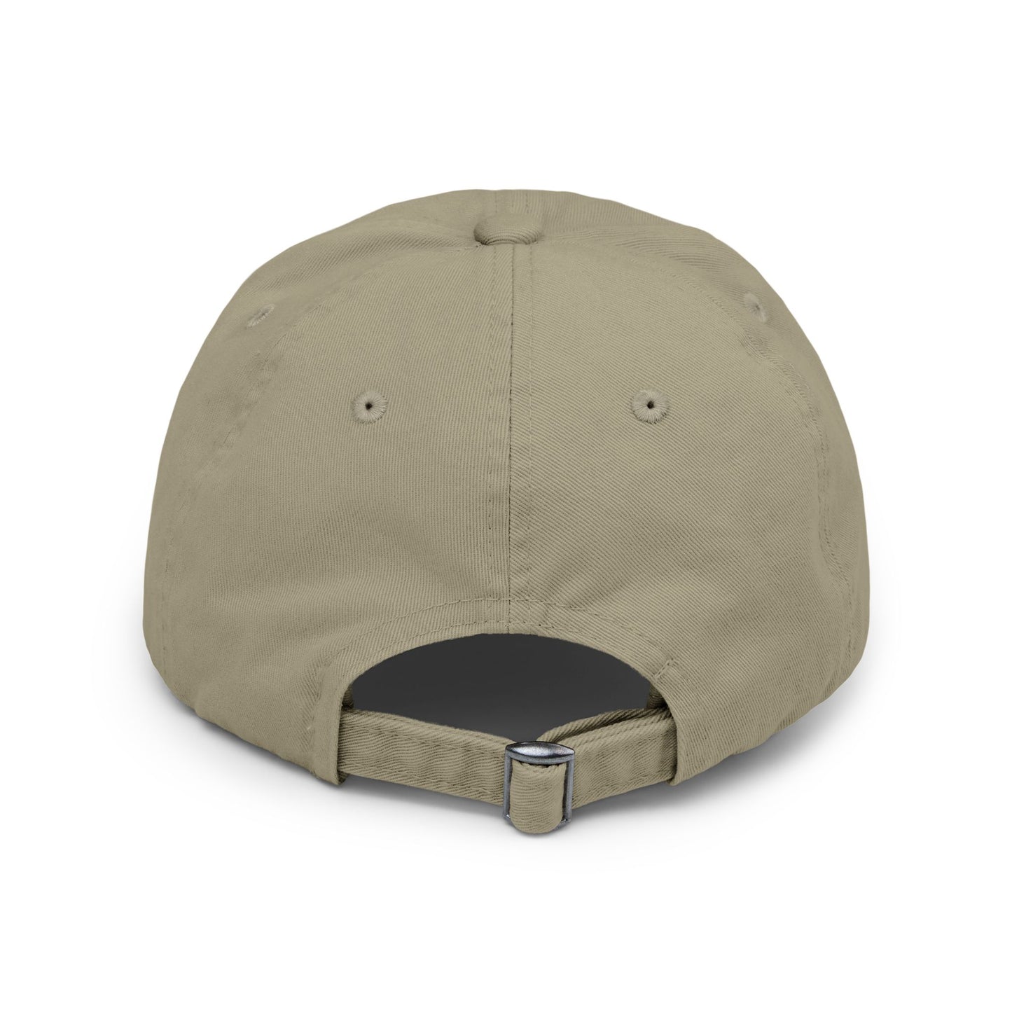 Folklore Fields Distressed Cap – Vintage Compass & Strawberry Design, Unisex Boho Dad Hat
