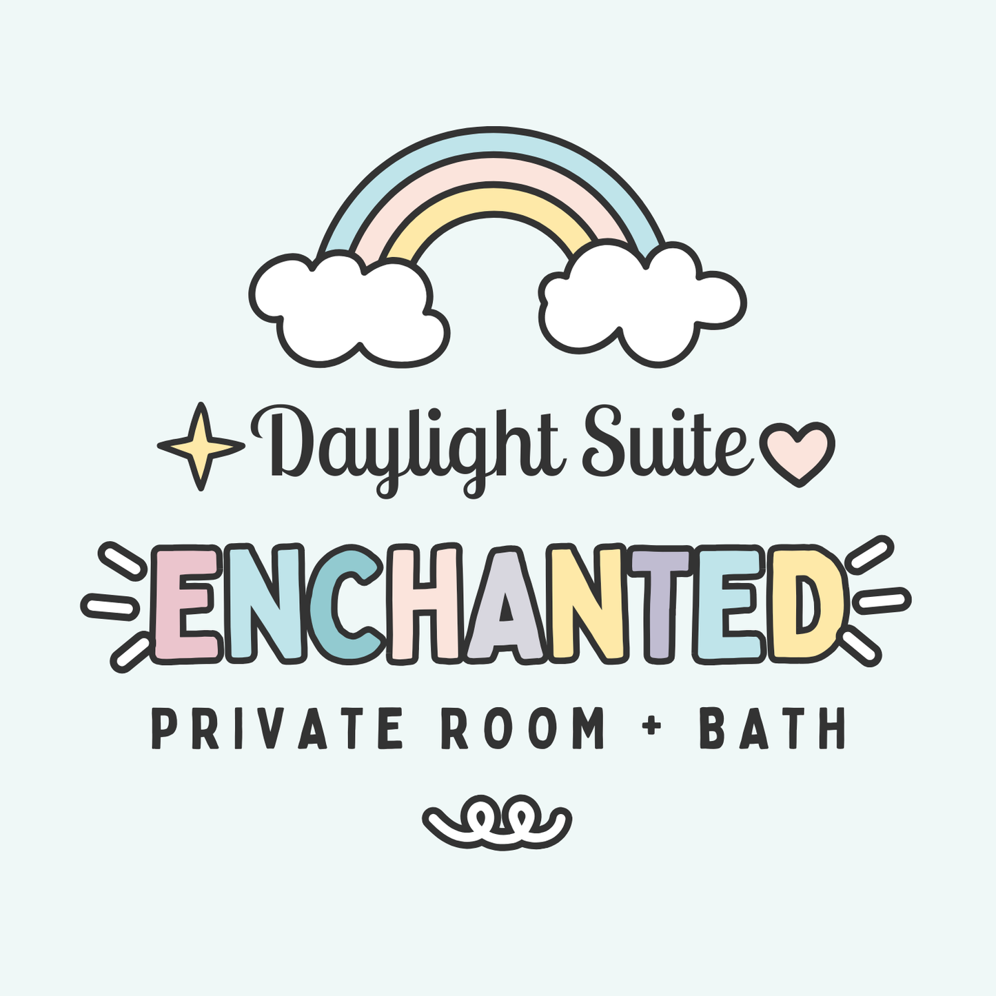 The Daylight Suite — Private Queen + Semi-Private Bath | Enchanted Ever After